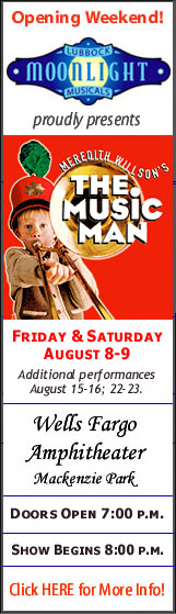 The Music Man - Lubbock Moonlight Musicals - Aug 8-9, 15-16, 22-23